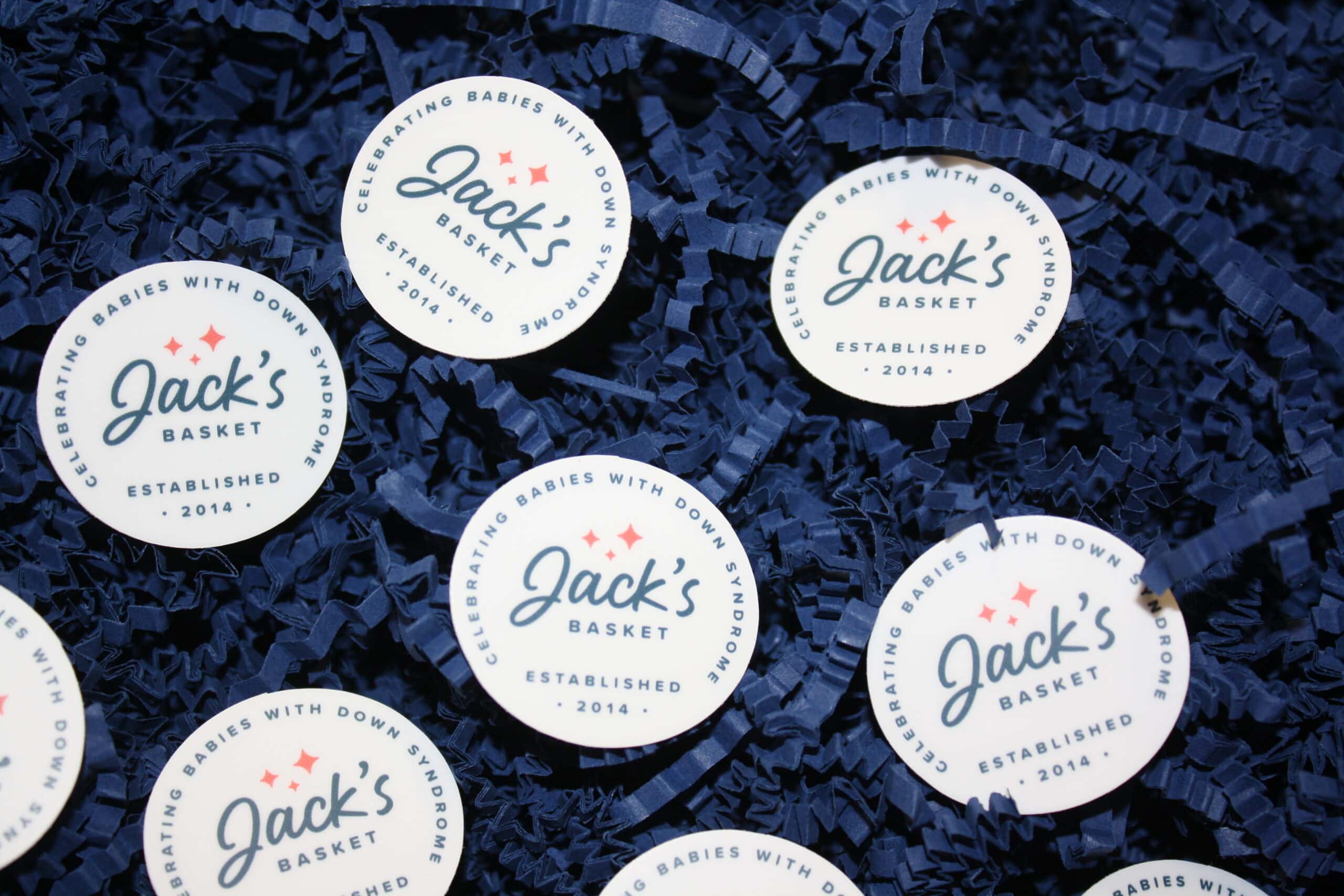 Jack's Basket Logo Sticker - Pack of 10